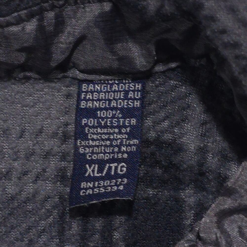 Wrangler Mens XL Black Grey Plaid Polar Fleece Shirt Jacket Shacket - Picture 3 of 13
